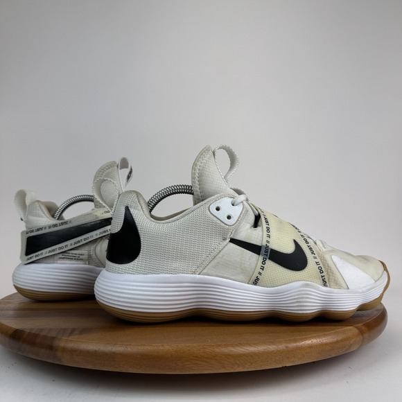 Womens‎ Nike React Hyperset Gum Laced Volleyball Sneakers White/Ivory Size 8.5 M - Picture 1 of 10